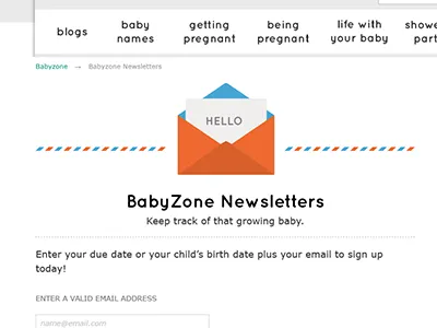 Screen Shot 4.05.58 Pm baby flat ui hello newsletter sign up