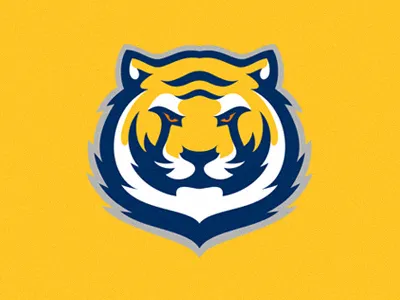 Tiger animal bold cat fur logo sports tiger