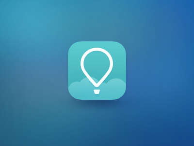 Pick icon ballon cloud fire icon ios7 ui ux