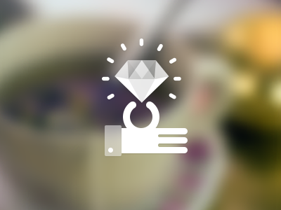 Pick Guid_01 diamond flat hand icon light photo ui