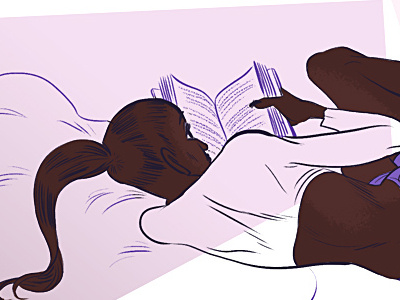 Read a book design illustration