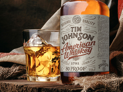 Whiskey Mock lettering mockup monogram murica ornate packaging script texture typography vintage whiskey