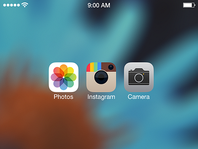 instagram app application homescreen icon ios ios7