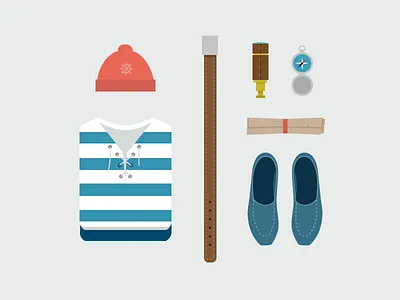 Diskvr Crew drawing flat icons illustration