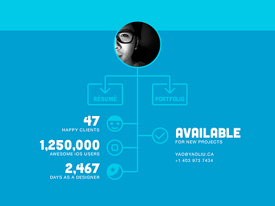 Stats for Portfolio Site arrows flowchart footer hierarchy icons infographics ios7 level stats typography website