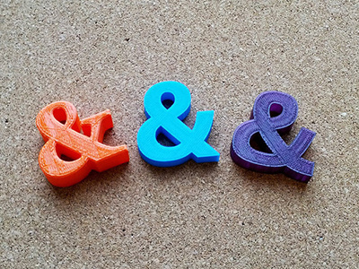 Ampersand Series 3d print 3d printing ampersand antenna download georgia helvetica model typography