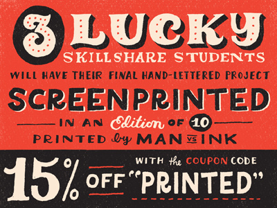 Lucky! lettering skillshare