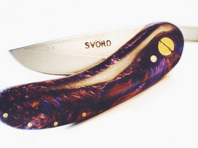 Kosmic Kutter bowlingball cosmic galaxy handmade knife space workerman