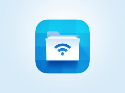 File Hub file folder hub icon ios ios7 wifi