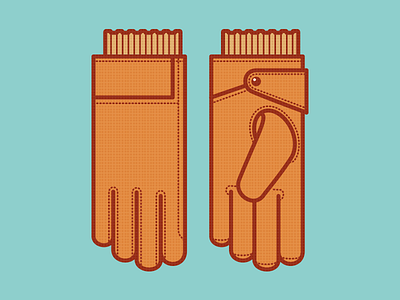 Gloves blue gloves illustration orange