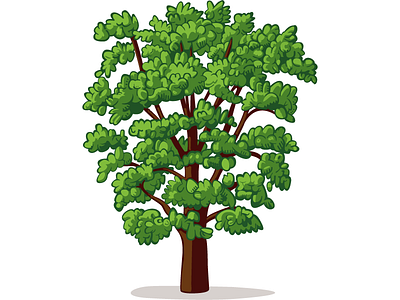 Tree green illustration nature tree vector