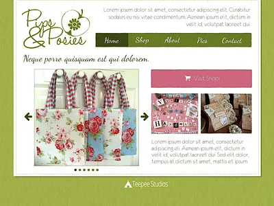 Website Home Page Mockup