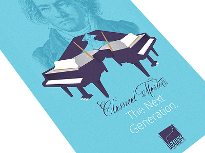Dranoff Season Poster flat icon piano poster