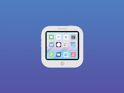Iphone iOS7 UI Icon flat icon ios7 iphone portfolio reflect ui