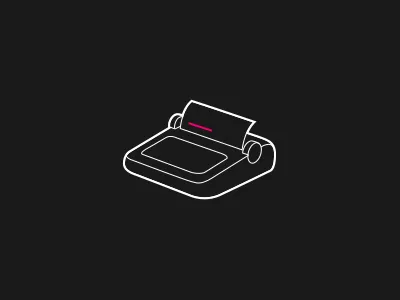 Text - Icon icon pink text type typewriter web