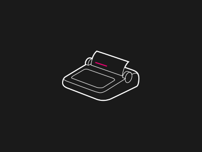 Text - Icon icon pink text type typewriter web