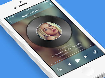 Music play gui ios7 music play