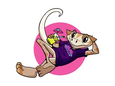 Reptile commission 2dillustration cartoon character characterdesign commission commissions design illustration mascotlogo vector