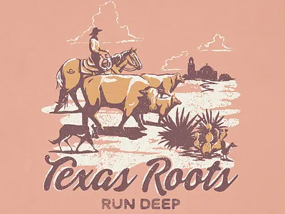 San Antonio Rodeo & Stock Show T-Shirt Illustration cowboy graphic design illustration texas western