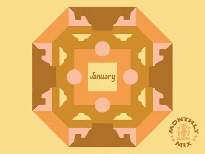 Monthly Mix: January abstract album album cover arizona cosmic desertwave desert geometric landscape monthly mix music art new mexico playlist playlist cover southwest spotify sun sunset texas western