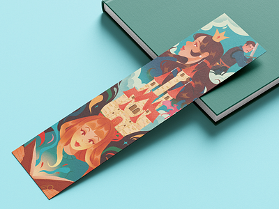 Fantasy and Dystopia Bookmarks | Izyncor Publishing 2d art book bookmark dragon editorial fantasy flat illustration men publishing woman