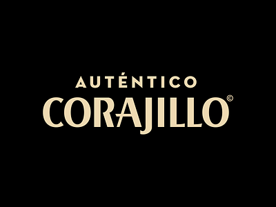 Auténtico Corajillo branding illustration lettering