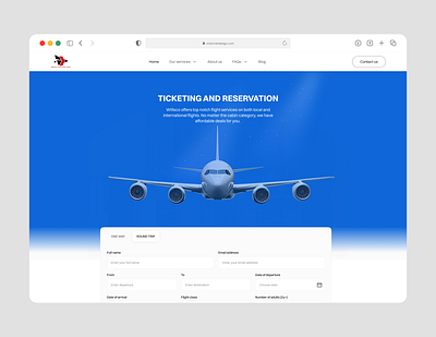 Ticketing page for a travel agency design figma heropage travel agency ui uiux