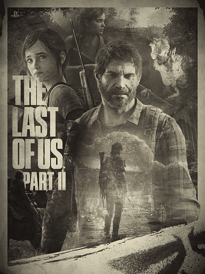 The Last of Us - Part 2 Poster branding design gaming graphic design poster the last of us video game zombie