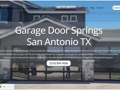 sanantoniogaragedoorsprings.com animation branding graphic design logo ui