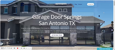 sanantoniogaragedoorsprings.com animation branding graphic design logo ui