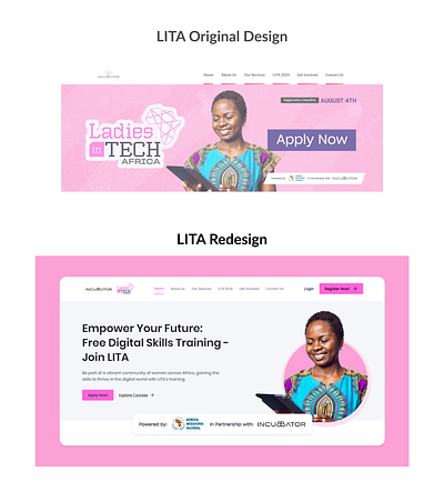 LITA Hero Page redesign hero section hero section redesign ui design