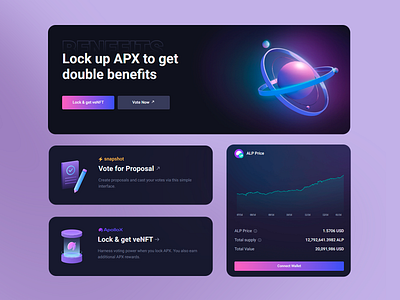 DeFi Staking & Governance UI animated ui transitions blockchain staking design blockchain ux crypto governance ux crypto wallet integration dark theme interface dashboard design data visualization defi staking ui defi voting platform finance ui interactive crypto dashboard modern defi platform neon themed web3 ui next gen staking interface sleek governance portal staking experience uxui motion venft rewards system web3 governance dashboard