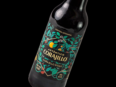 Auténtico Corajillo x Cerveza Minerva branding design graphic design illustration label