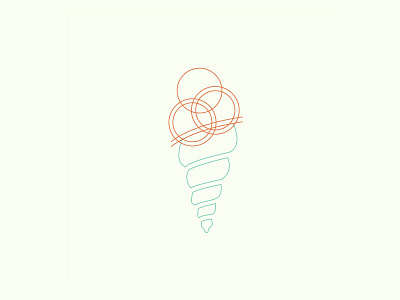 Sandy's Scoops process logo logo process