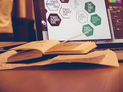 Logo Ideas concept hexagon ideas logo sketches