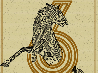 6 of Clubs card clubs horse
