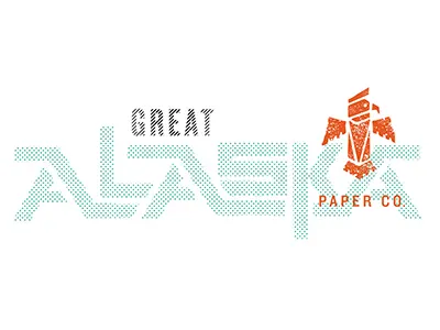 Grat Alaska Paper Co. alaska branding design digital logo north paper texture totem