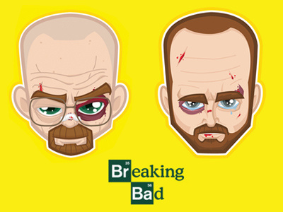 Breaking Bad blue breaking bad face heisenberg illustration mrwhite vector walter white