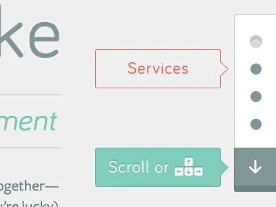 We Make - Splash Pagination arrows navigation pagination scroll tool tip
