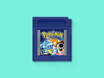 Pokemon Blue 90s flat flat design gameboy pokemon