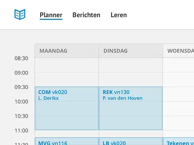 Skole calendar navigation school skole table