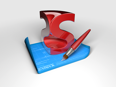 SketchBook Icon autodesk blueprint brush glass icon mac