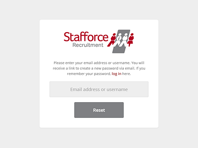 Forgot password for back-office system app forgot login password web website