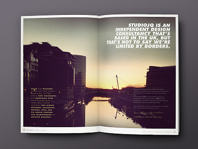 Introduction (Portfolio layout) bristol brochure clean gold layout portfolio studio