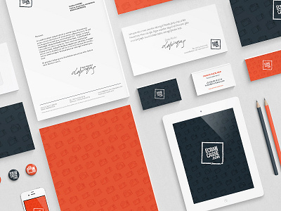 Ecrancasse.com branding clean identity logo logotype mockup stationery