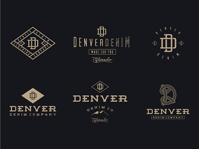 Denver Denim Identity branding colorado denim denver identity jeans logo logo development