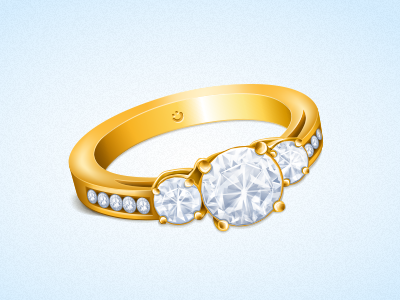 Gifts icon: Gold Ring gift icon ring