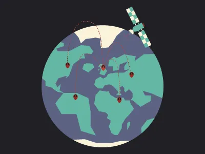Global Connection connections satellite world