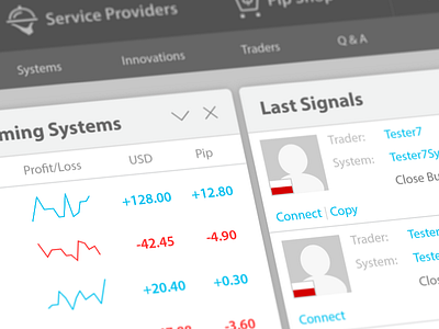 Trading Website clean dashboard flat graph grey illustrator information minimalistic trading