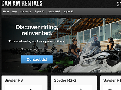 CanAmRentals.net design lead gen responsive website wordpress